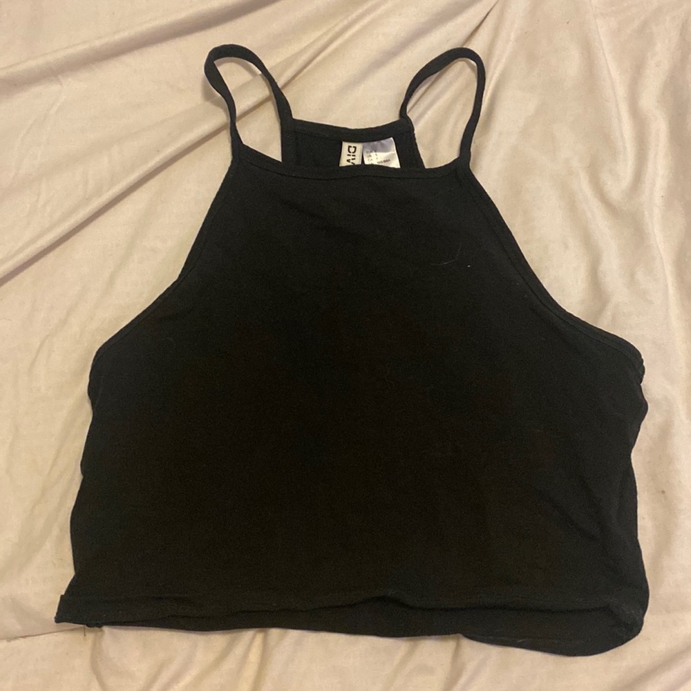 Black Halter Top: H&M